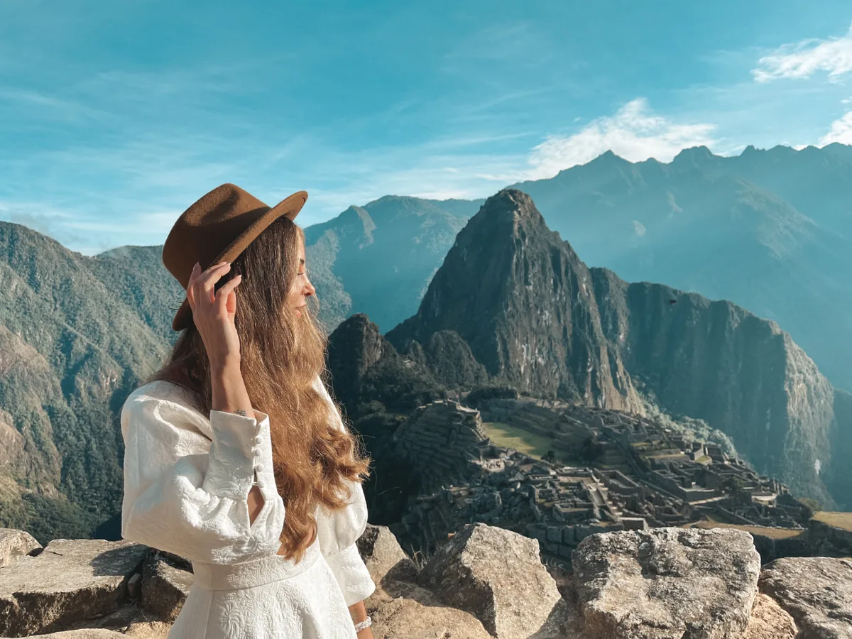 Sarah at Machu Picchu in Peru