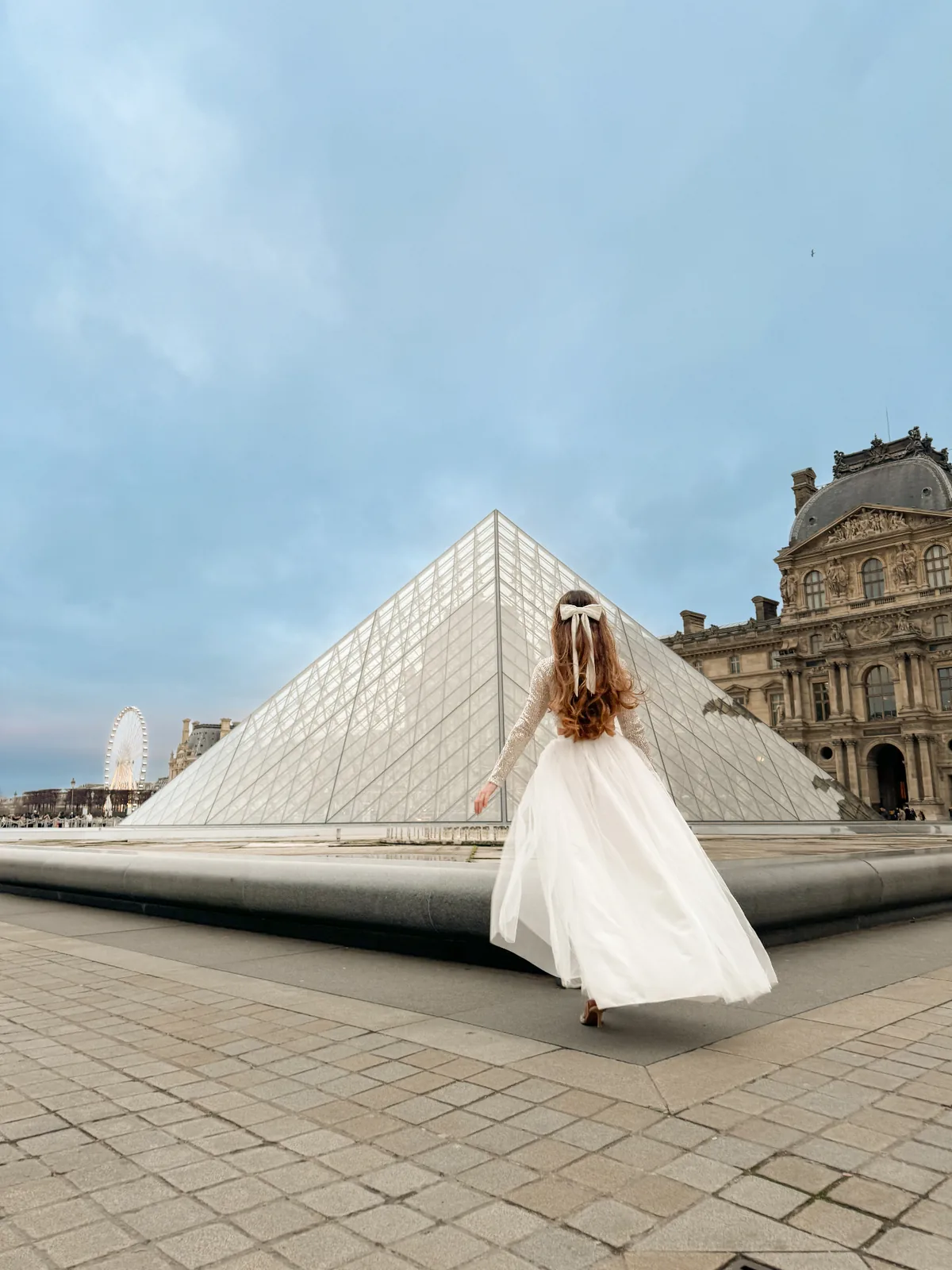 Sarah at the Louvre in Paris